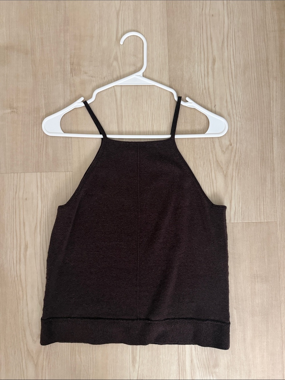 Anne Klein Brown Knit Tank Top